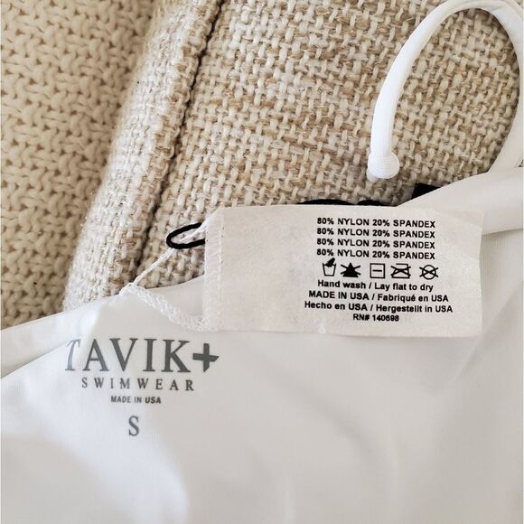 Tavik Chase One Piece Swimsuit sz Small in White - Picture 11 of 13